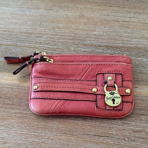Juicy Couture Red Leather Coin Purse